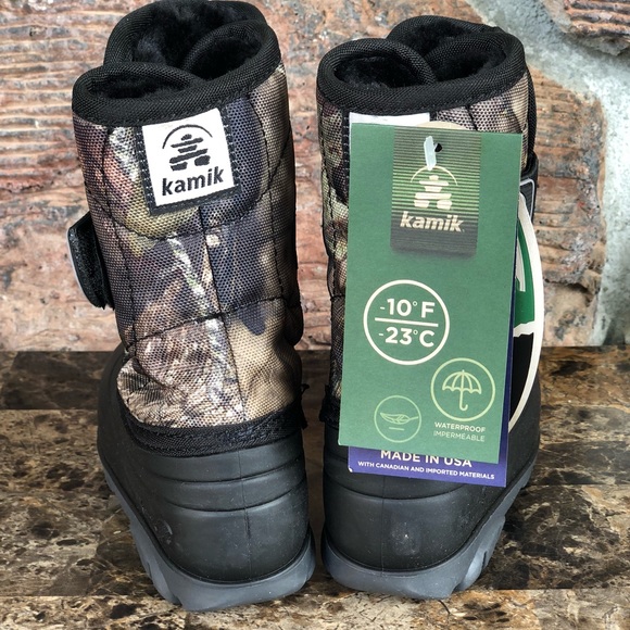 NEW  Kamik Toddler Boys Snowbug Outdoor camo boots - Picture 11 of 13